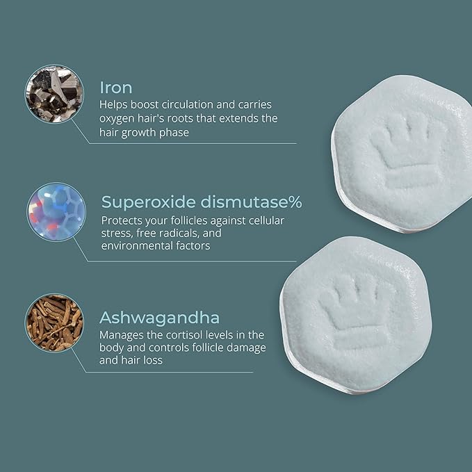 Revita.SOD Hair Growth Supplement by DS Laboratories - Experience Fuller, Thicker, Stronger Hair, Combat Hair Loss and Hair Thinning Caused by Stress, Reduce Hair Thinning, Balding, and Hair Shedding (30 Day Supply)