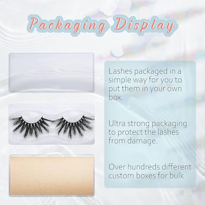 FARRED Wholesale 25mm Faux Mink Lashes, 50 Pairs 10 Styles, Bulk Long Dramatic 6D Fake Eyelashes Strip Volume Lashes, Synthetic False Eyelashes