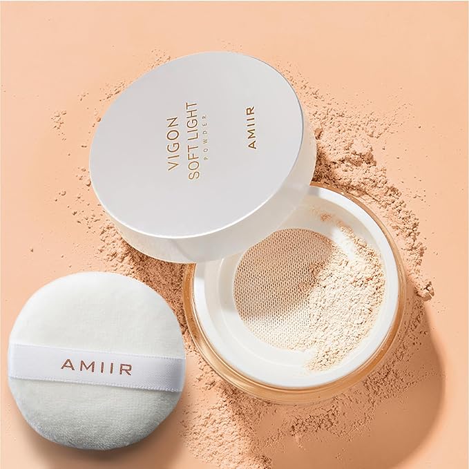 AMIIR Loose Setting Powder Makeup for Face - Talc-Free, Mattifying, Translucent Finish, Oil Control, Crease-Resistant, Perfect for Makeup Setting & Smoothing Pores on Oily Skin (#02 True Nude)