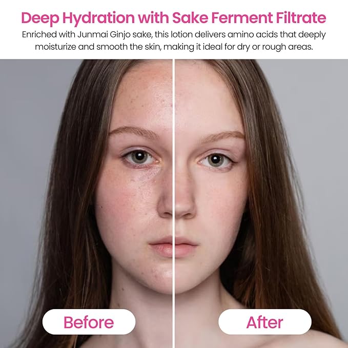 Face Moisturizer for Dry, Oily, Sensitive Skin Women & Men, Hydrating Anti-Aging 2-in-1 Face Toner Lotion with Organic Japanese Fermented Rice & Sake Extract, 16.9 Fl Oz HIGH Moist 2EA