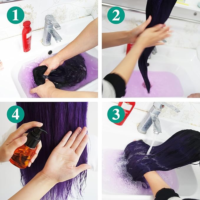 SEXAYHAIR Blue Bundles Brazilian Remy Human Hair 1b/blue Body Wave Human Hair, 2 Tone Ombre Hair 3 Bundles Unprocessed Blue Hair for Women (12 14 16 Body 1b/blue)