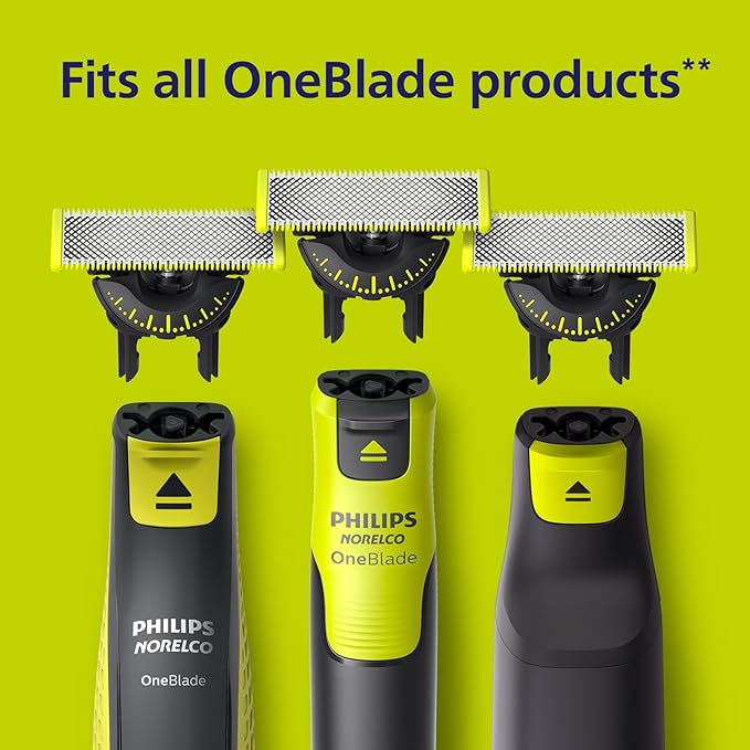 Philips Norelco OneBlade Pro 360 Face + Body, Electric Shaver, Beard Trimmer and Body Groomer, with 360 Blade Technology, 14-Length Precision Comb, Body Kit, Soft Pouch, Model QP6542/70