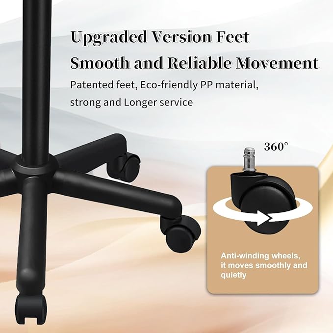 Salon Tray on Wheels, Black Salon Tray Cart with Adjustable Height, Tattoo Rolling Tray, Metal Service Instrument Storage Tray for Salon&Home Use