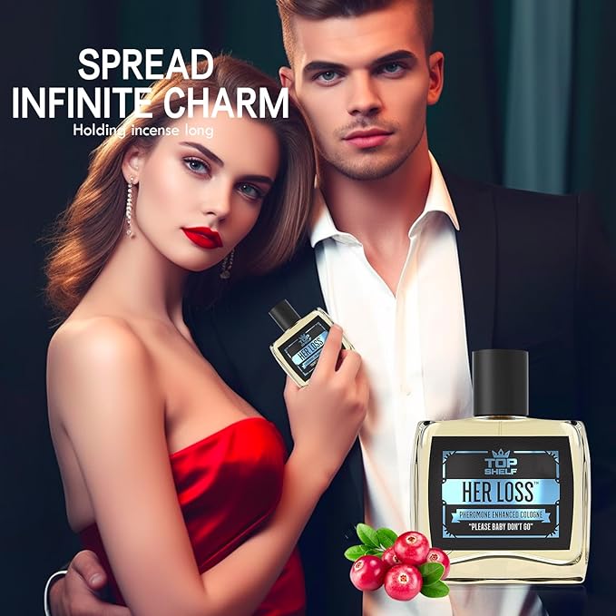 Top Shelf Her Loss Cologne for Men, Herloss Perfume Para Hombre, Her Loss Pheromone Cologne for Men, Lasting Fragrance, Men's Aftershave Scent with Elegant Blend Formula