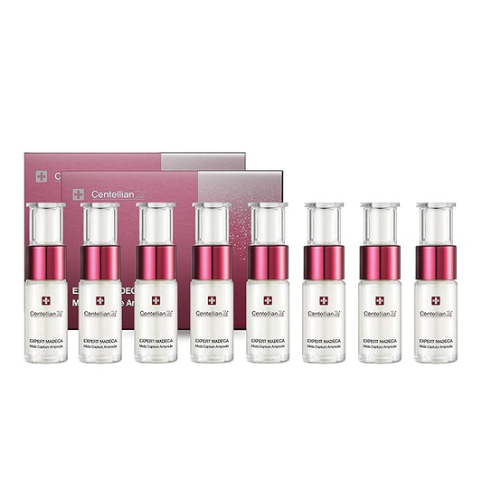 Centellian 24 Expert Ampoule (Season 1, 0.2fl oz x 8 pcs) - Korean Serum for Face. Soothing, Even Tone, Dry Sensitive Skin. Blemish Corrector by Dongkook. TECA, Centella Asiatica