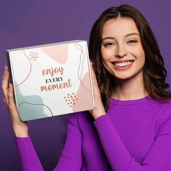 Sawysine 12 Pcs Gift Basket for Women Hair Care Spa Accessories Set Preppy Women's Birthday Mother's Day Gift Stuff(Purple)