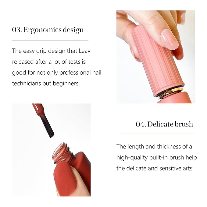 LEAV MakeOver Reversal Syrup Gel Polish 6 Colors Set, Color Changing Gel Nail UV React Transparent Skin Tone & Unique Reversal Mood Soak Off Gift Set