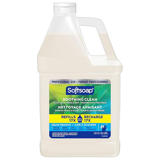 Softsoap Liquid Hand Soap Refill, Soothing Clean, Aloe Vera Fresh Scent - 1 gallon