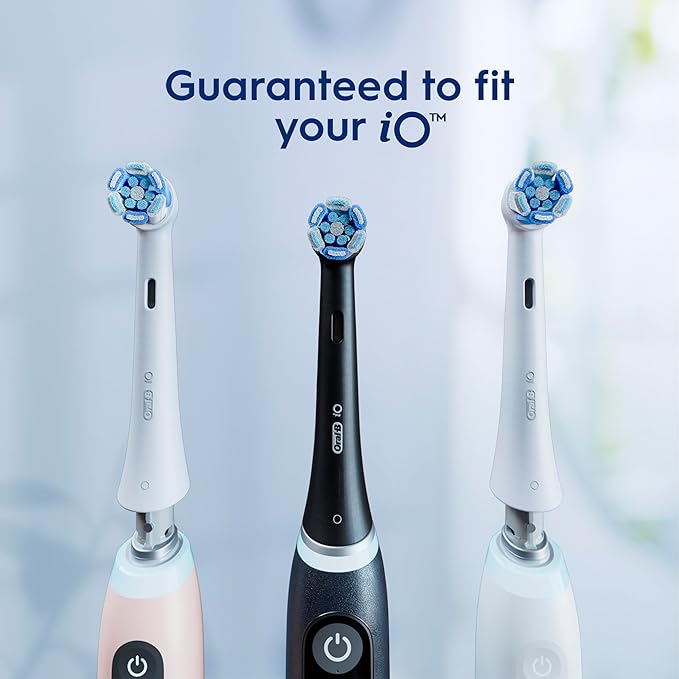 Oral-B iO Series Ultimate Clean Electric Toothbrush Replacement Brush Heads for an Oral-B Electric Toothbrush, 2 count, Black