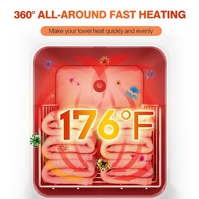 Towel Warmer Cabinet, 5L Hot Bath Towel Warmer Heating Use for Facial Spa, Hair Beauty, Salon Equipment and Home