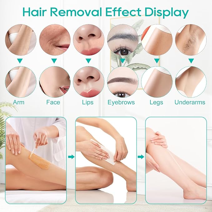 5.5Lbs Professional Wax Warmer for Hair Removal with 0-120C Temperature Control, Large Wax Pot for Salon and Self-use, Gift