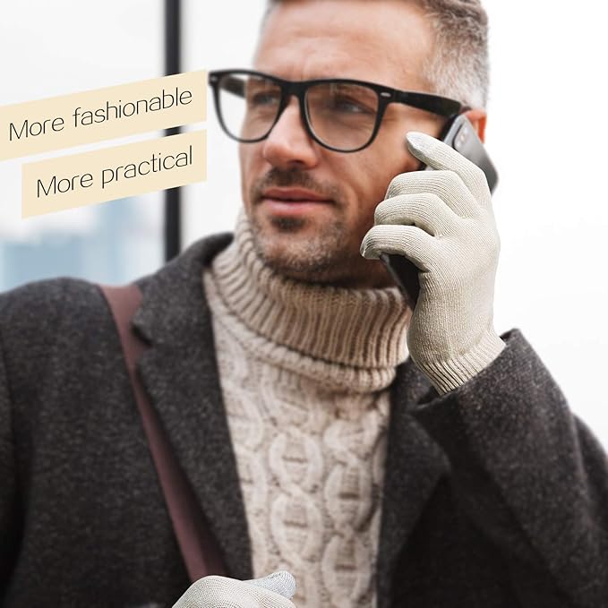 Evridwear Unisex Moisturizing Cotton Gloves with Touchscreen Fingertips for Eczema Beauty Cosmetic Dry Hands Sensitive Irritated Skin Therapy Overnight Bedtime, 6 Pairs, Lightweight-Beige, XS