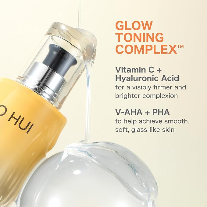 OHUI Miracle Toning Glow Serum | Vitamin C Face Serum| Hyperpigmentation Treatment | Glowing Skin | Dullness| Hyaluronic Acid, AHA, PHA, Niacinamide | Korean Skin Care | Skincare Face Essence
