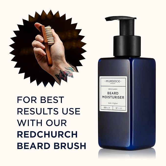 Murdock London Beard Moisturiser - Hydrating Beard Lotion Made of Natural Oil for Dry Facial Hair - 150ml