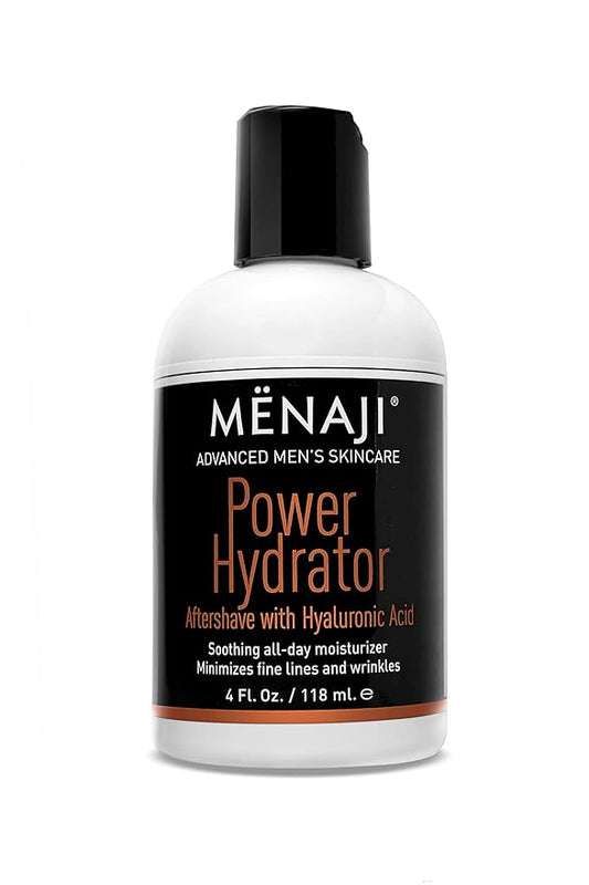 MËNAJI Power Hydrator Aftershave - Razor Burn Relief - Mens Aftershave - Razor Bump and Ingrown Hair Treatment - All Natural - 4 Fl Oz