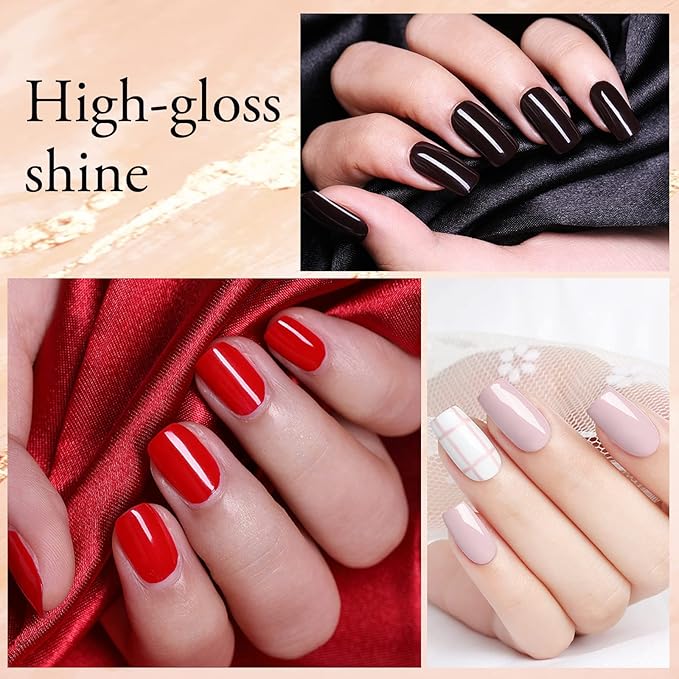 VENALISA VIP1 Set 62 PCS 7.5ml Gel Nail Polish Kit with Color Card Base Top coat,UV LED Soak Off Gel Polish Starter Manicure,Suitable to DIY at Home Nail Art Salon