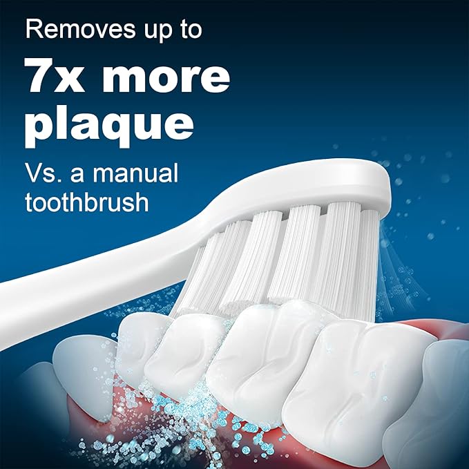 Replacement Toothbrush Heads 10 Pack Compatible with TAO Clean Electric Toothbrush,White