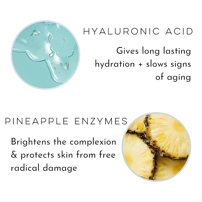 CLEAN SKIN CLUB Pineapple Glow Mist | Hyaluronic Acid + Peptides | Papaya + Coconut Extracts | Hydrating & Fortifying Face Spray | Vegan & Cruelty Free