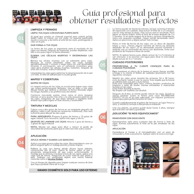 Eyebrow Henna, for natural-looking coloring, 15 ml (Light brown)