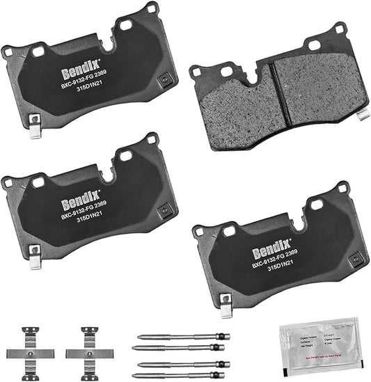 Bendix Priority1 CFC2369 Ceramic Rear Brake Pads for Chevrolet Corvette 2020, Corvette 2023-2022