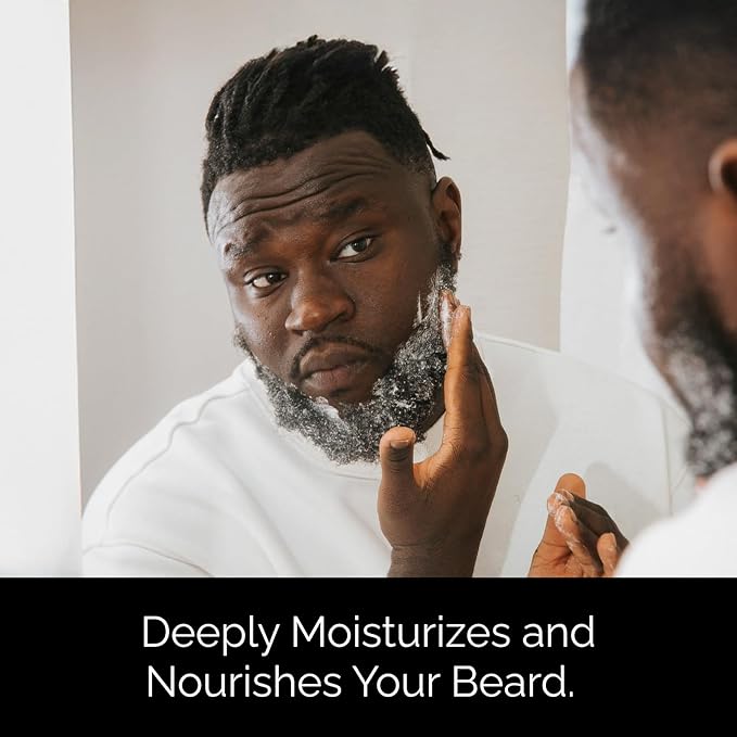 Golden Grooming Beard Oil & Balm Bundle for Men | Natural Growth Kit with Shea Butter | 4oz Balm & 2oz Oil | Fresh Scent