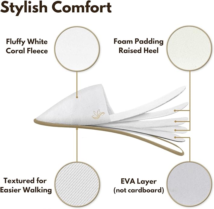 BERGMAN KELLY - Spa Slippers - Disposable Indoor House Slippers - Closed Toe House Shoes for Men & Women - Value Pack Hotel Indoor Shoes for Guests - Washable & Reusable for Travel & Wedding