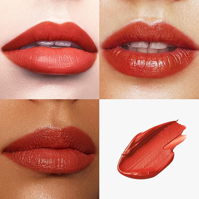 Catkin Moist Lipstick Hydrating High Impact Color Infused with Vitamin E and Avocado Oil Smooth Soft Texture Long Lasting Orang Glow Finish 128