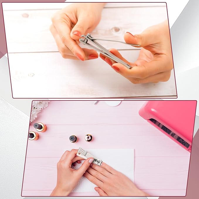 Lasnten 24 Set Employee Appreciation Gift Bulk Manicure Set Thank You Teacher Gift Nail Clippers 4 in 1 Stainless Steel Grooming Nail Kit Pedicure Tools with Travel Case for Nurse Coworkers Graduate