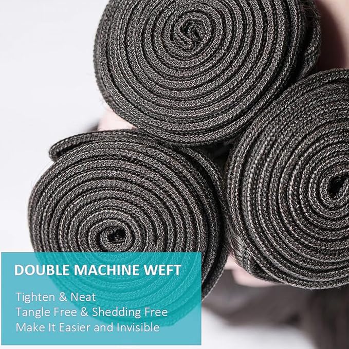 Cirvty 30 Inch Body Wave Bundle Human Hair 1 Bundles Body Wave Bundles 100% Unprocessed Brazilian Virgin Hair Bundles Double Weft Weave Bundles Human Hair Natural Black Color