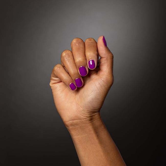 Dazzle Dry Mini Kit 4 Step System - Violet Velvet, A vibrant medium purple. Semi-sheer cream. (5 Piece Kit / 5 Manicures)