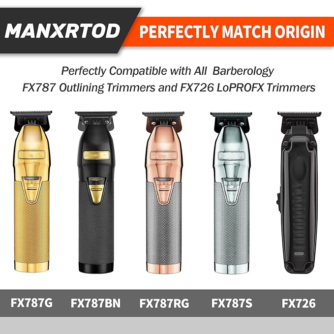 FXGOLD 2.0 Replacement Blade for All FX787 & FX726 Trimmers, Ultra Precise DLC Replacement Blades Compatible with BaByli*s* Trimmer Blades, FX707Z Gold