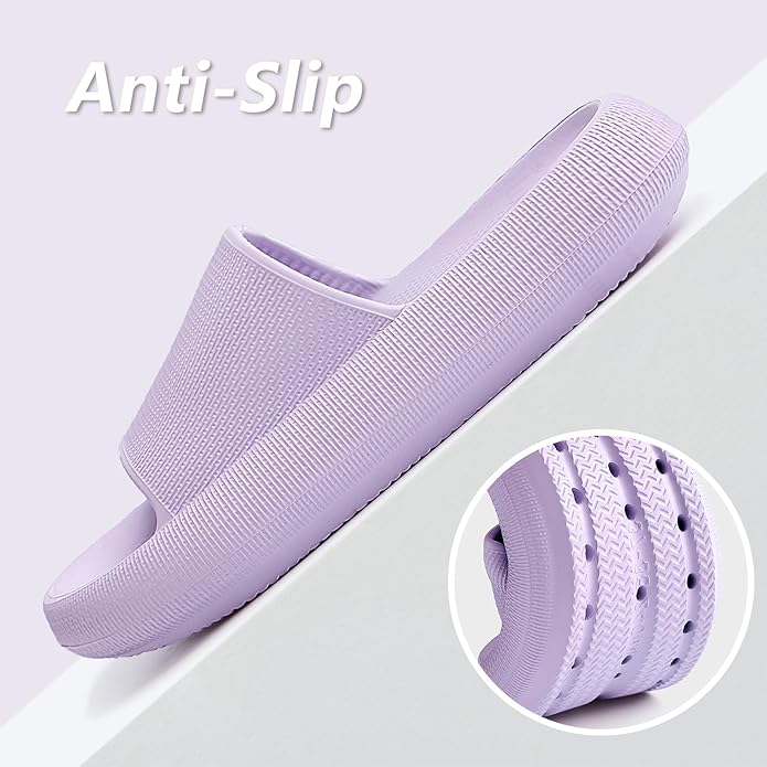 Menore Slippers for Women and Men Quick Drying, Parent-Child EVA Open Toe Soft Slippers, Non-Slip Soft Shower Spa Bath Pool Gym Beach House Sandals for Indoor & Outdoor