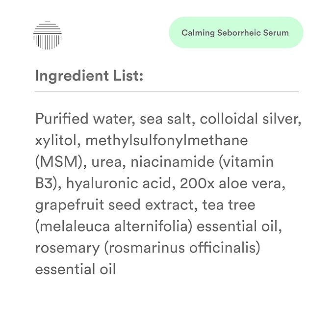 Calming Seborrheic Serum, Dermatologist Recommended, Topical Serum For Hair, Face, and Body (4oz)
