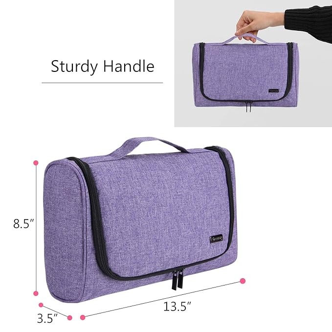 Teamoy Travel Storage Bag Compatible with Dyson Airwrap Styler, Portable Travel Organizer for Airwrap Styler and Attachments, Purple