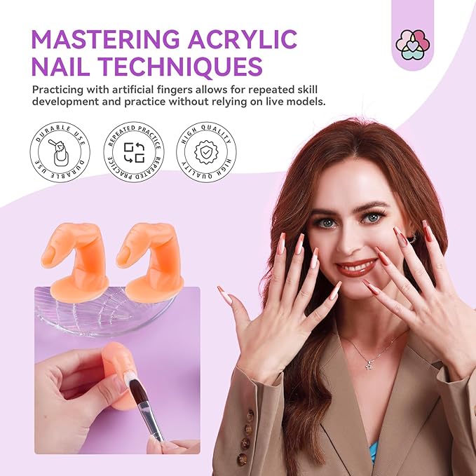 SAVILAND Acrylic Nail Kit with Everything for Beginners: Clear White Pink Acrylic Powder and Liquid Set with Acrylic Brush Nail Dehydrator and Primer Professional Acrylic Nail Set Starter Kit Home DIY