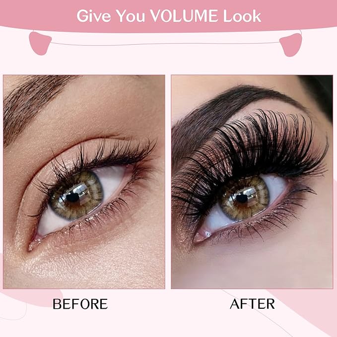 Cluster Lashes, 72 Pcs Individual Lashes, Lash Clusters DIY Eyelash Extension, Super Thin Band Reusable Soft & Comfortable (Passion-D-14mm)