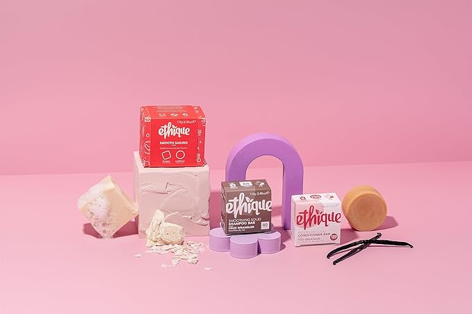 Ethique Smooth Sailing Giftpack- Dry Hair Shampoo & Conditioner Bar Set - Vegan, Eco-Friendly, Plastic-Free, Cruelty-Free, 6 oz (Set of 2)