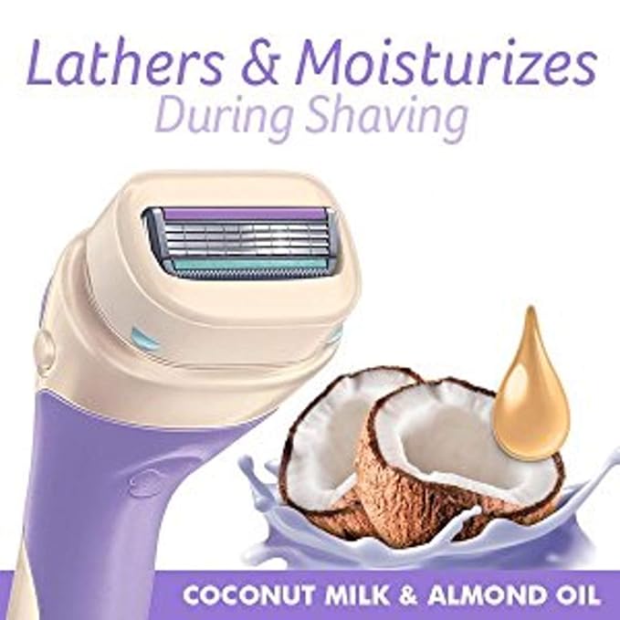 Schick Intuition Razors Variety Pack - 1 Razor Handle & 4 Blades Refill | Shaving Kit for Beginners, Gift Set, and Razor Starter Kit