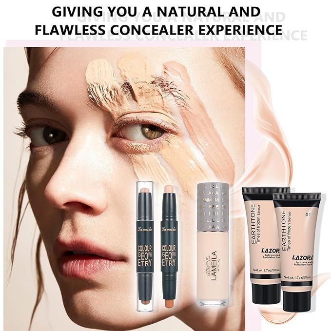 All in One Makeup Kit for Women Full Set Girl Makeup Gift Set Makeup Essentials Set Includes Foundation 18 Color Eyeshadow Palette Lipstick Eyebrow Pencil Makeup Gift Set