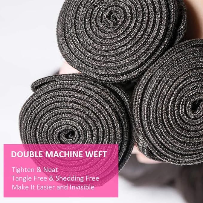 4 Bundles Human Hair Body Wave 22 24 26 28Inch 12A 100% Unprocessed Sew in Human Hair Brazilian Virgin Hair Bundles Natural Color Hair Extensions For Women