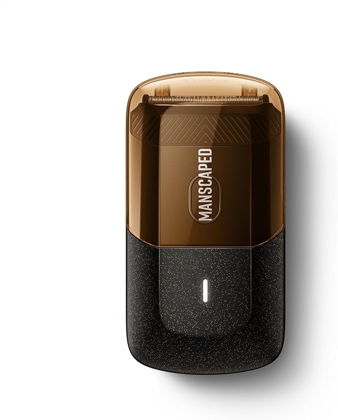 MANSCAPED® The Handyman™ Compact Face Shaver – Portable Men’s Travel Facial Hair Groomer, USB-C Rechargeable Razor, Electric Foil Face Shaver, Dual-Action SkinSafe® Foil Blades, Rocketman Edition