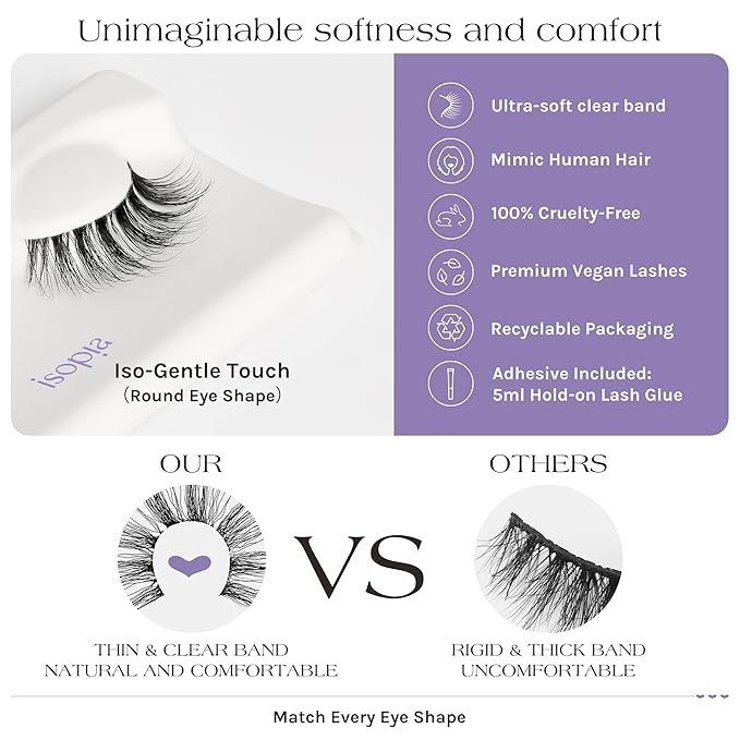 Fake Enyelashes,False eyelash,False Eyelash kit,best fake eyelashes,Wearing Starter Friendly Kit,Reusable,Cruelty-Free, Contact Lens Friendly