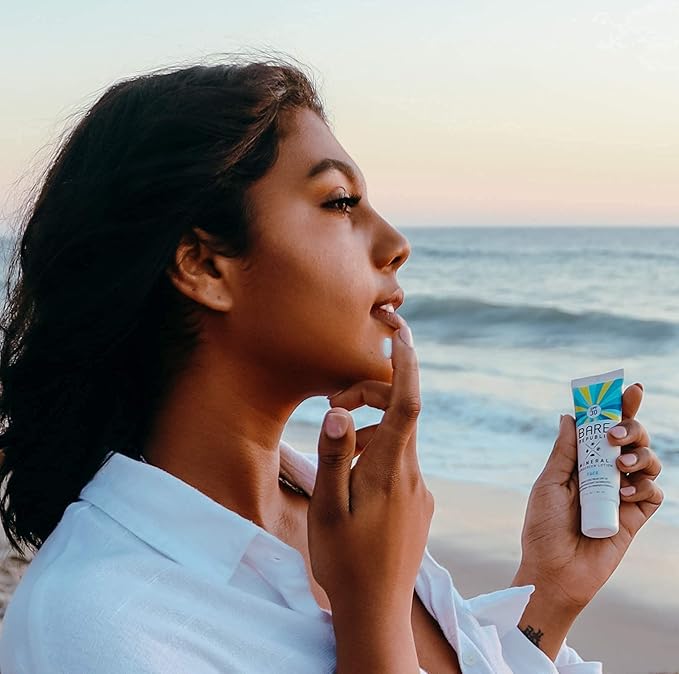 Bare Republic Mineral Matte Sunscreen SPF 30 Sunblock Face Lotion, Sheer and Light Finish, 1.7 Fl Oz