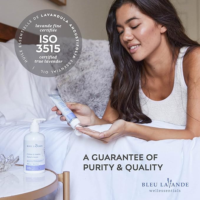 Bleu Lavande - Soothing Hand Care Aromatherapy Set – Lavender Hand Soap & Lavender Hand Creams – Infused with Premium and 100% Pure Lavender Essential Oil - Natural & Vegan Lavender Products