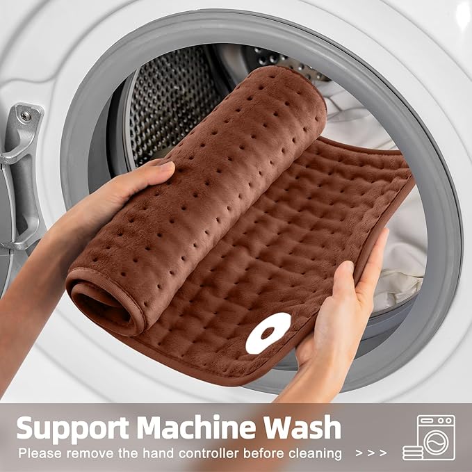 Heating pad for Back, Neck, Shoulder, Cramps and Leg Pain Relief, Heat Pads Christmas Gifts for Women, Men, Mom, Dad, Auto-Off,Machine Washable,Moist Dry Heat Options,Extra Large 12"x24"