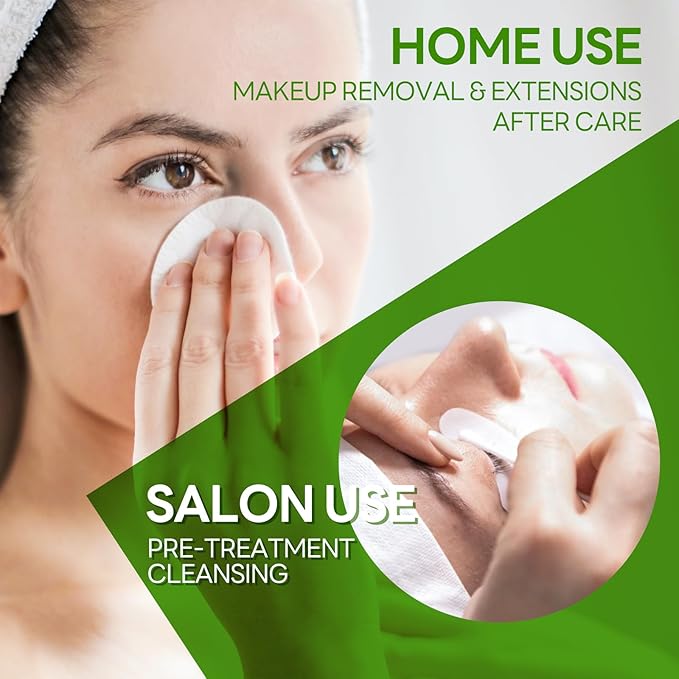 ARISON LASHES Lash Shampoo Large Bottle Eyelash Cleanser 900ML, Professional Lash Shampoo for Lash Extensions Premium Eyelid Foaming Cleanser for Salon and Home Use（tree tea）