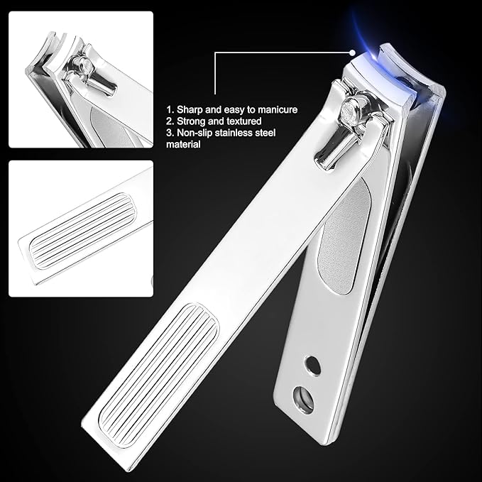 FAMILIFE Manicure Set, Pedicure Kit Nail Clipper Set 13pcs Professional Men Grooming Kit and Men and Women 12 Pieces Grooming Kit with Luxurious Leather Travel Case