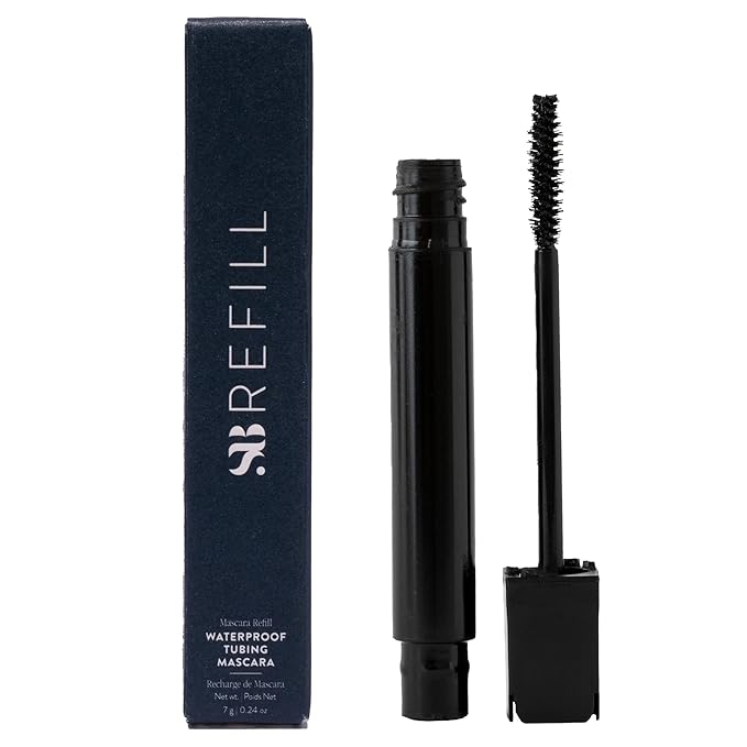 SOSHE Beauty - Waterproof Tubing Mascara Refill | Transfer-Proof, Petrolatum Free | Clean, Vegan, Cruelty-Free, Certified Plastic Negative