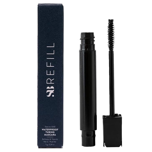 SOSHE Beauty - Waterproof Tubing Mascara Refill | Transfer-Proof, Petrolatum Free | Clean, Vegan, Cruelty-Free, Certified Plastic Negative