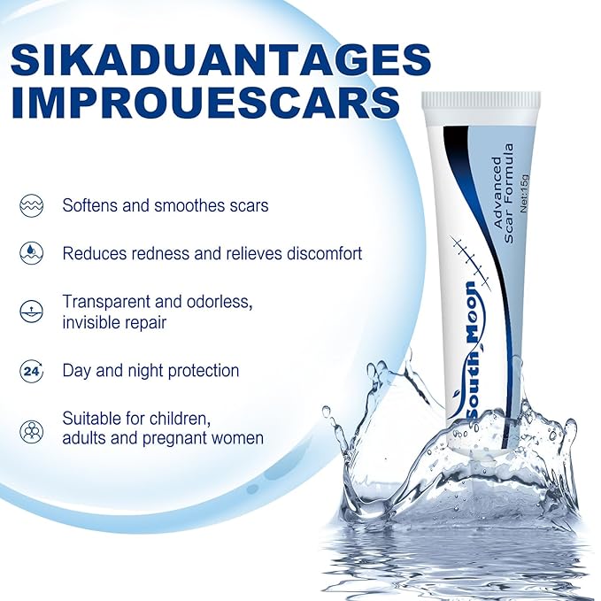 Advance Scar Gel, Scar Cream, Advanced Formula Scar Gel for Old & New Scars, Surgical Scars, Face, Body, Leg, Burns, Acene, C-Section, Stretch Marks, Keloids, Scar Removal for Adults & Kids